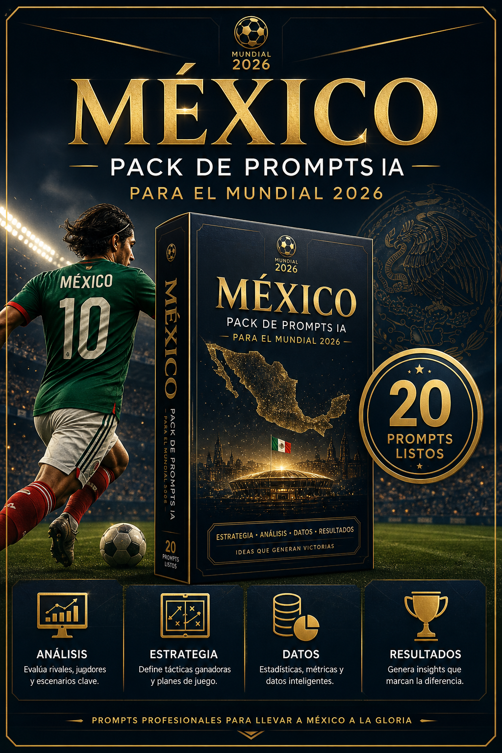 Pack de Prompts IA Mundial 2026: México , Aztecas.