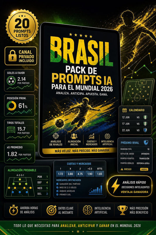 Pack de Prompts IA Mundial 2026: Brasil, Samba Brasileira.