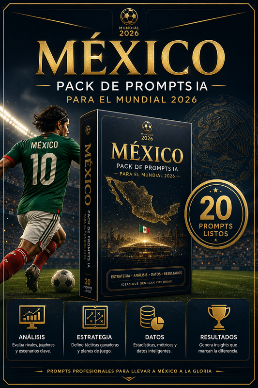 Pack de Prompts IA Mundial 2026: México , Aztecas.